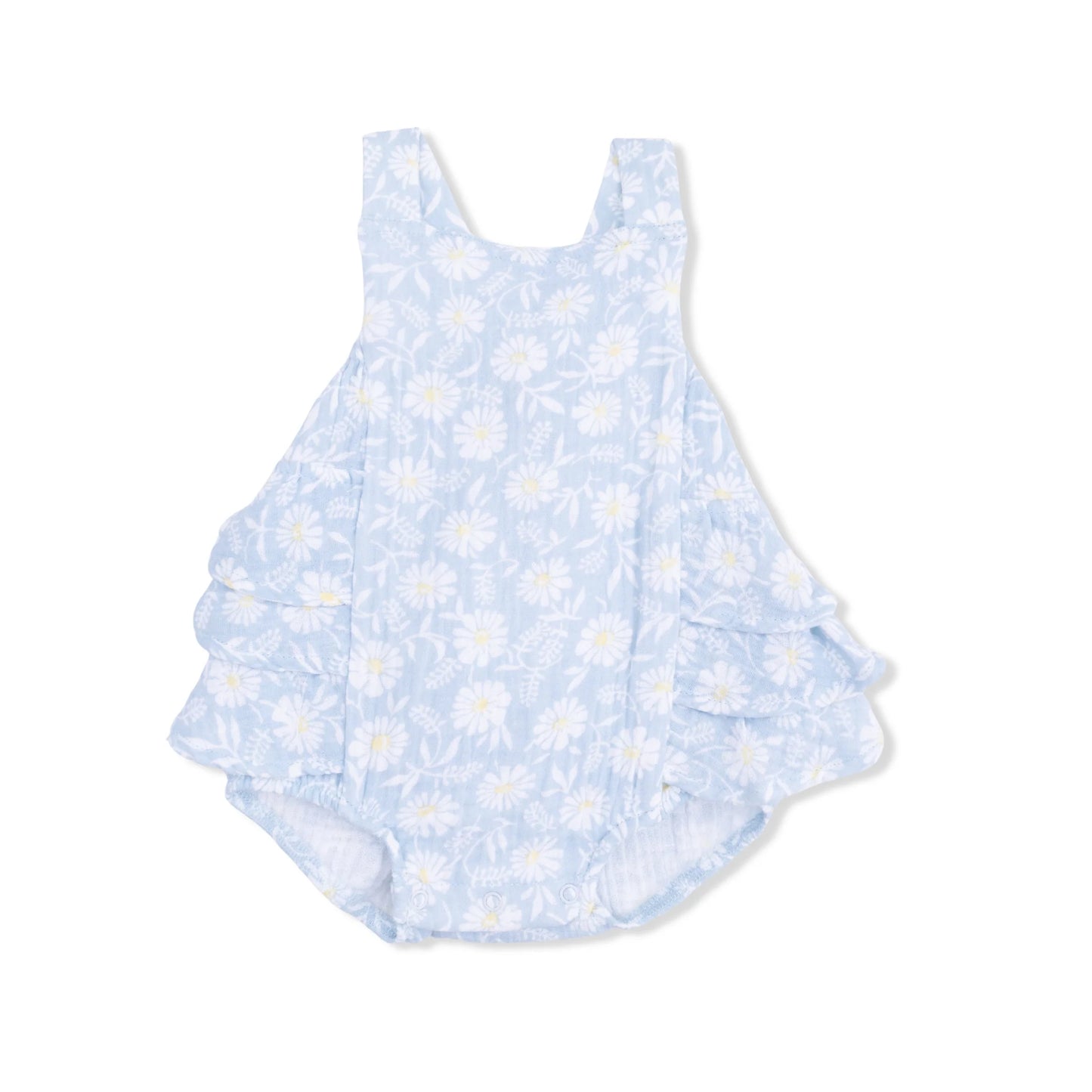 Ruffle Sunsuit - Western Diasies