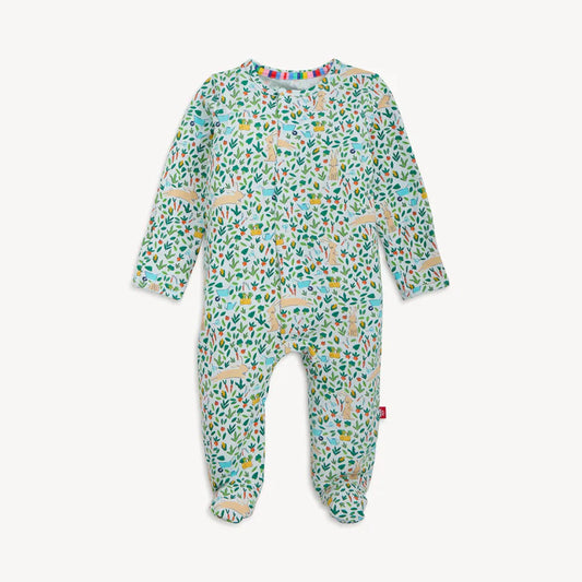 Modal Magnetic Footie - Bunny Garden