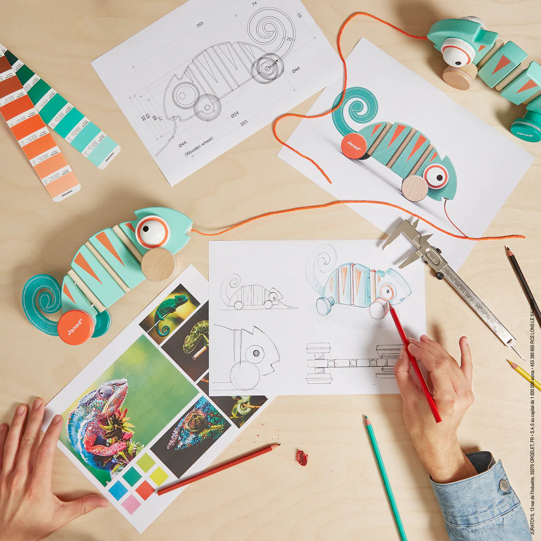 Tropik - Pull-Along- Chameleon