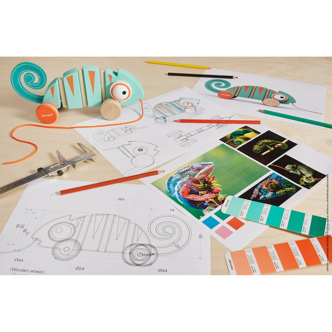 Tropik - Pull-Along- Chameleon