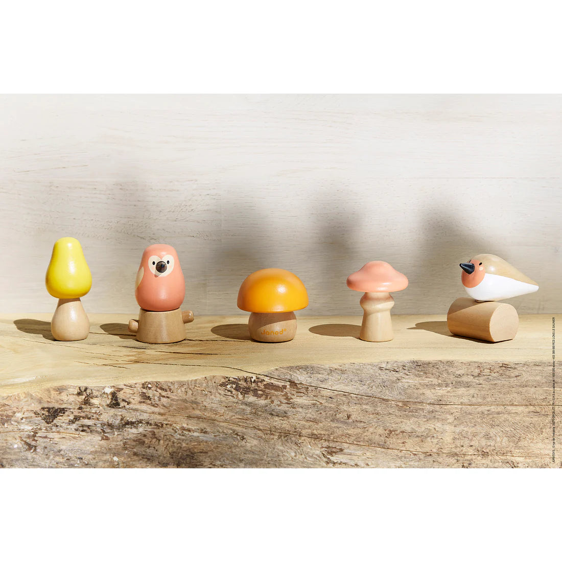 Birds And Mushrooms Screw Toys