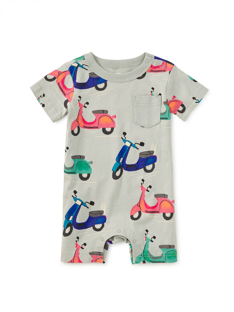 Pocket Shortie Baby Romper, Zoom Zoom España
