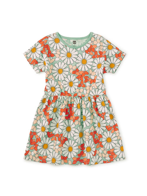 Short Sleeve Twirl Dress - Daisy Deluxe