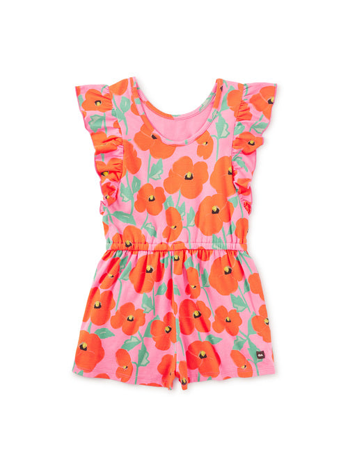 Short Sleeve Ballet Dress - Poppy Poppies