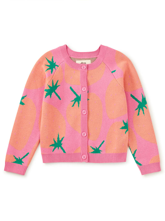 Strawberry Iconic Cardigan - Toddler