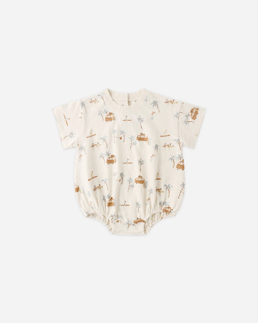 Relaxed Bubble Romper Surf Town