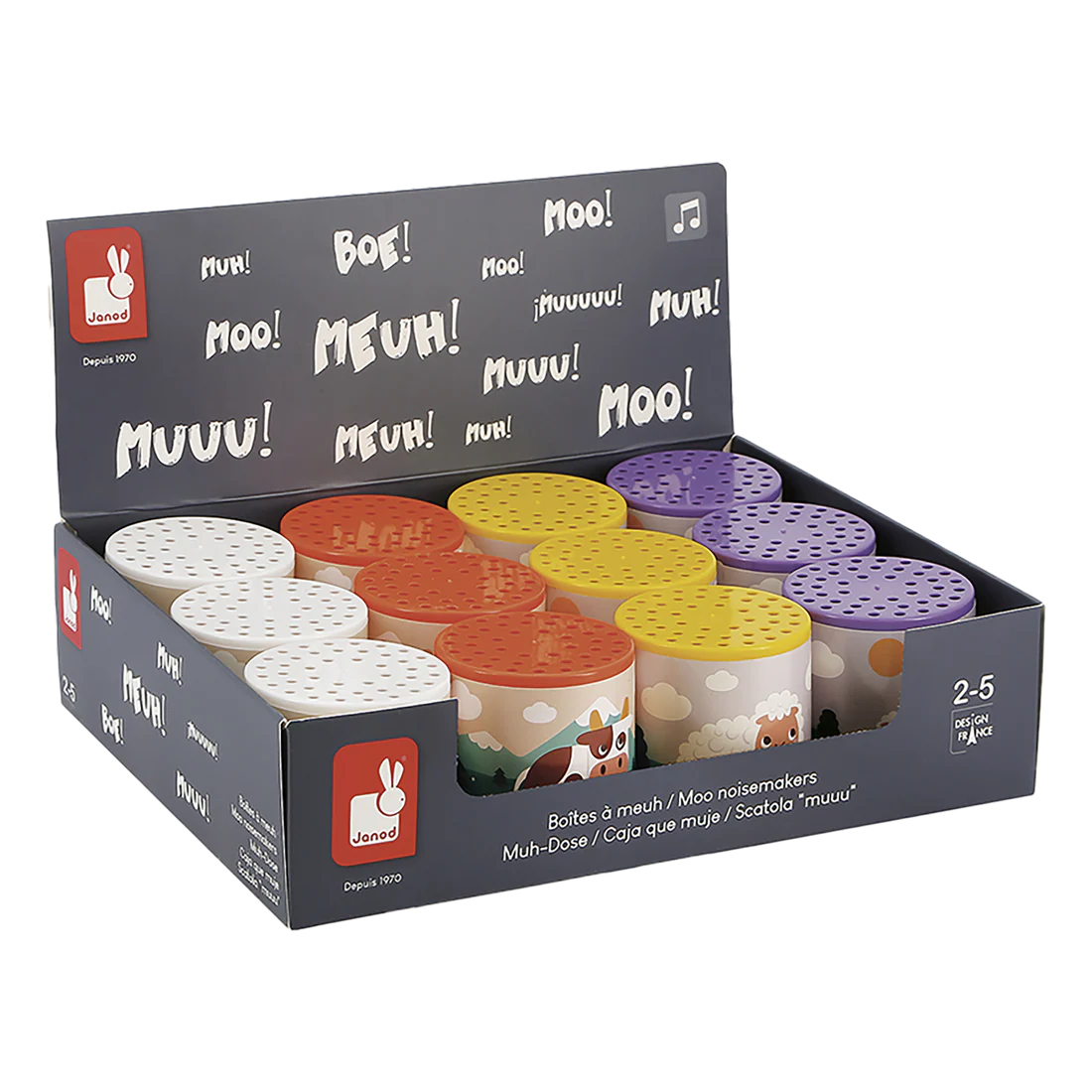 Janod Pocket -Moo and Baa Noicemaker