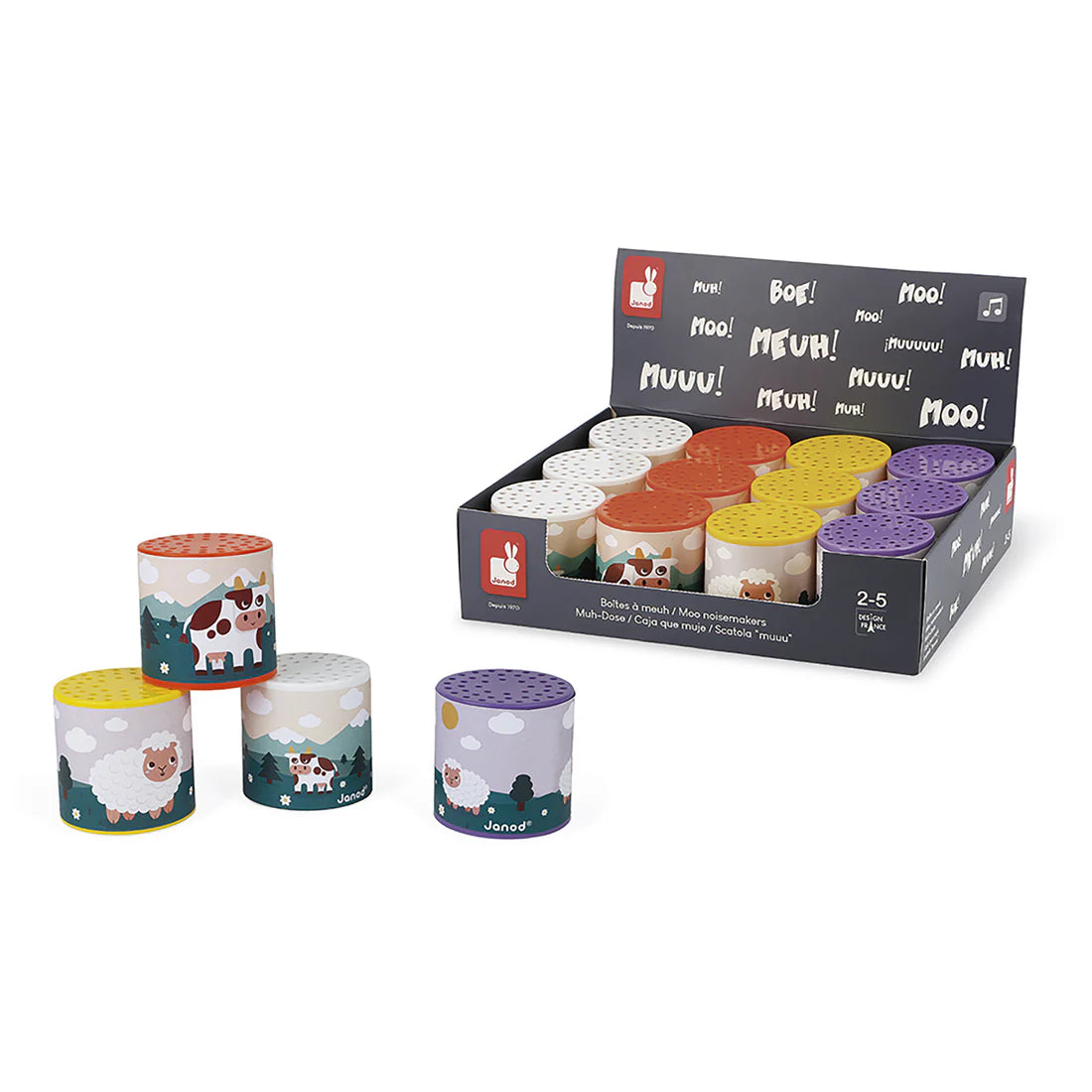 Janod Pocket -Moo and Baa Noicemaker