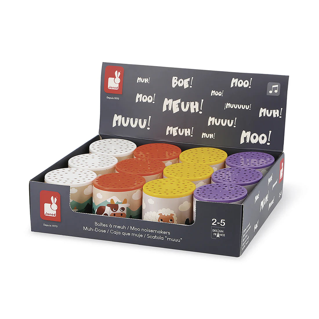 Janod Pocket -Moo and Baa Noicemaker