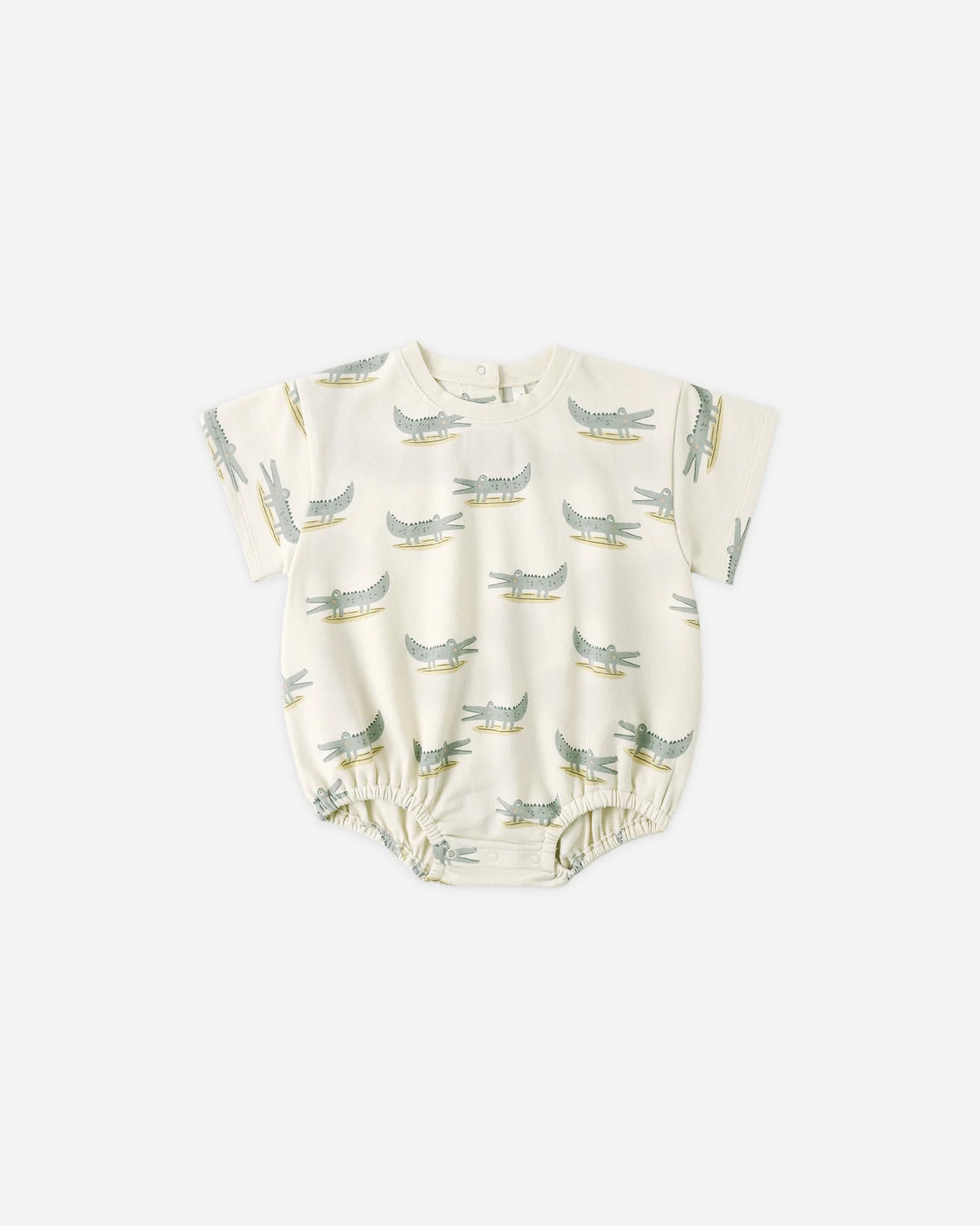 Relaxed Bubble Romper - Alligators