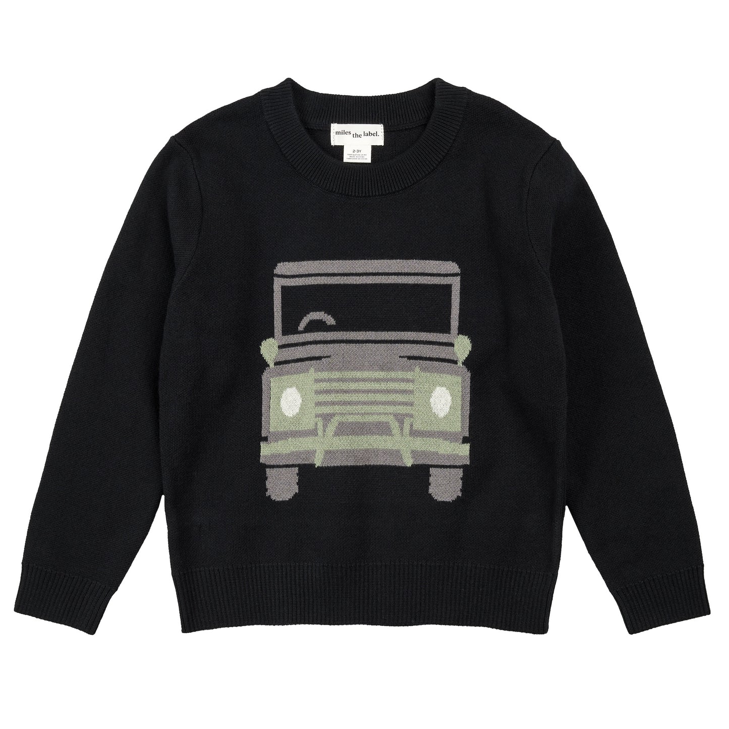 Baby sweater knit-Black (25FMW05T06-K-BLK)