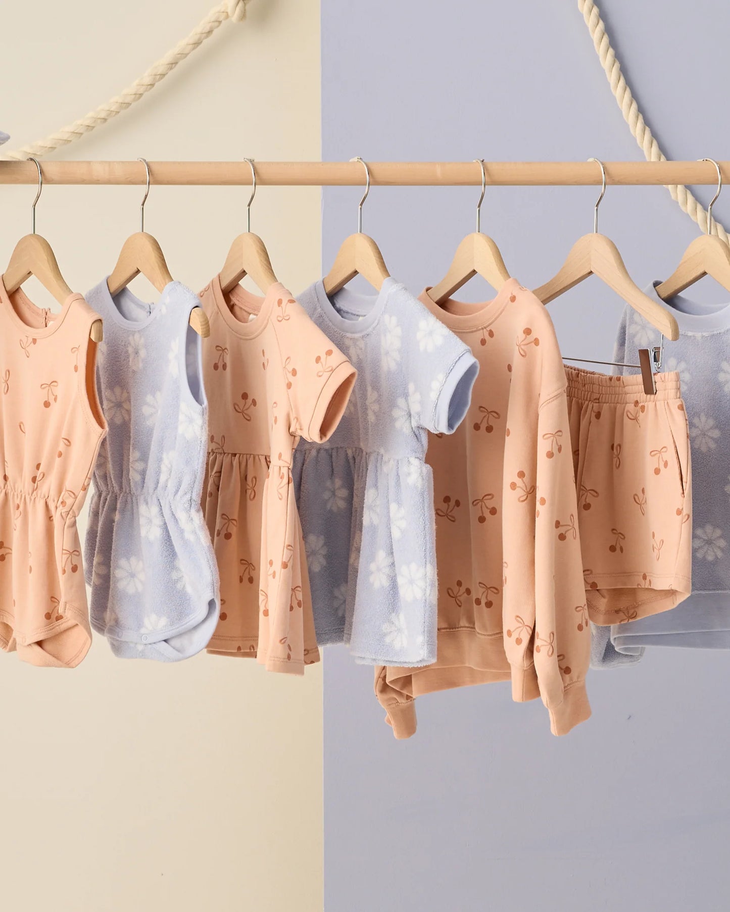 Cinch Playsuit - Periwinkle Daisy