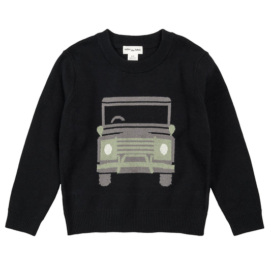 Toddler sweater knit-Black (25FMW05T06/K)