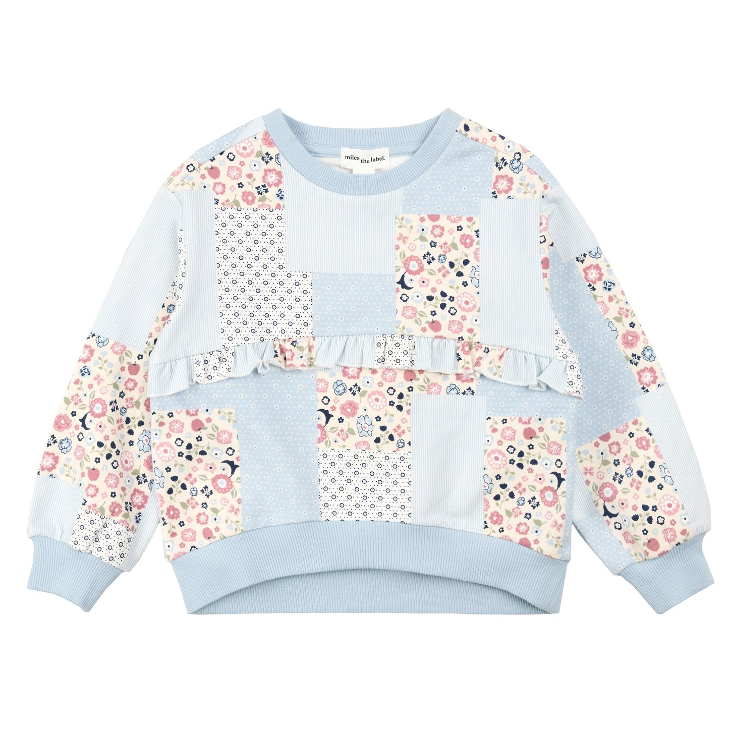 Toddler Sweatshirt Top Knit-BLUE  (25FMW06T01)