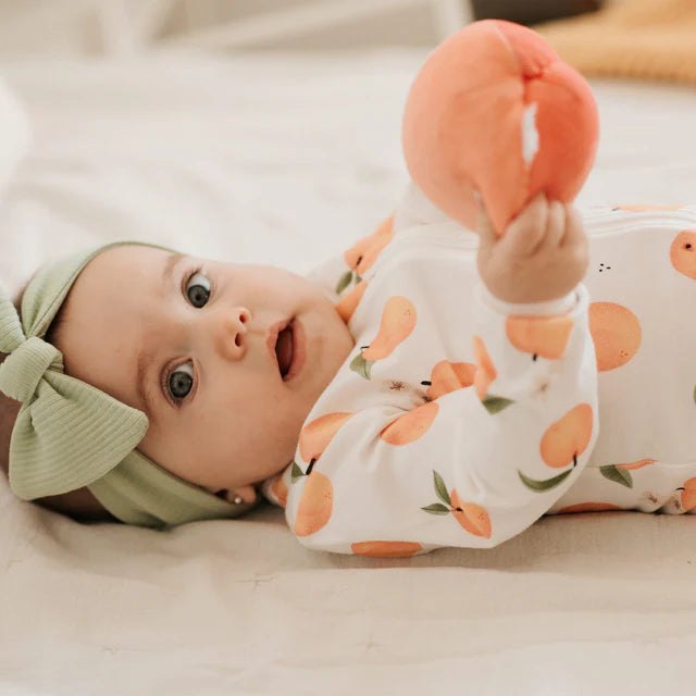Footed Sleeper - Peaches