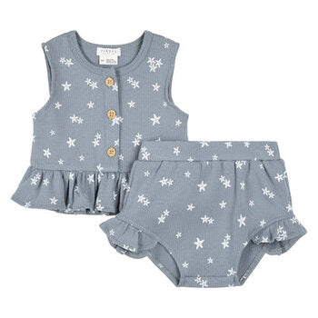 Sleeveless Peplum Top & Shorts Set Baby