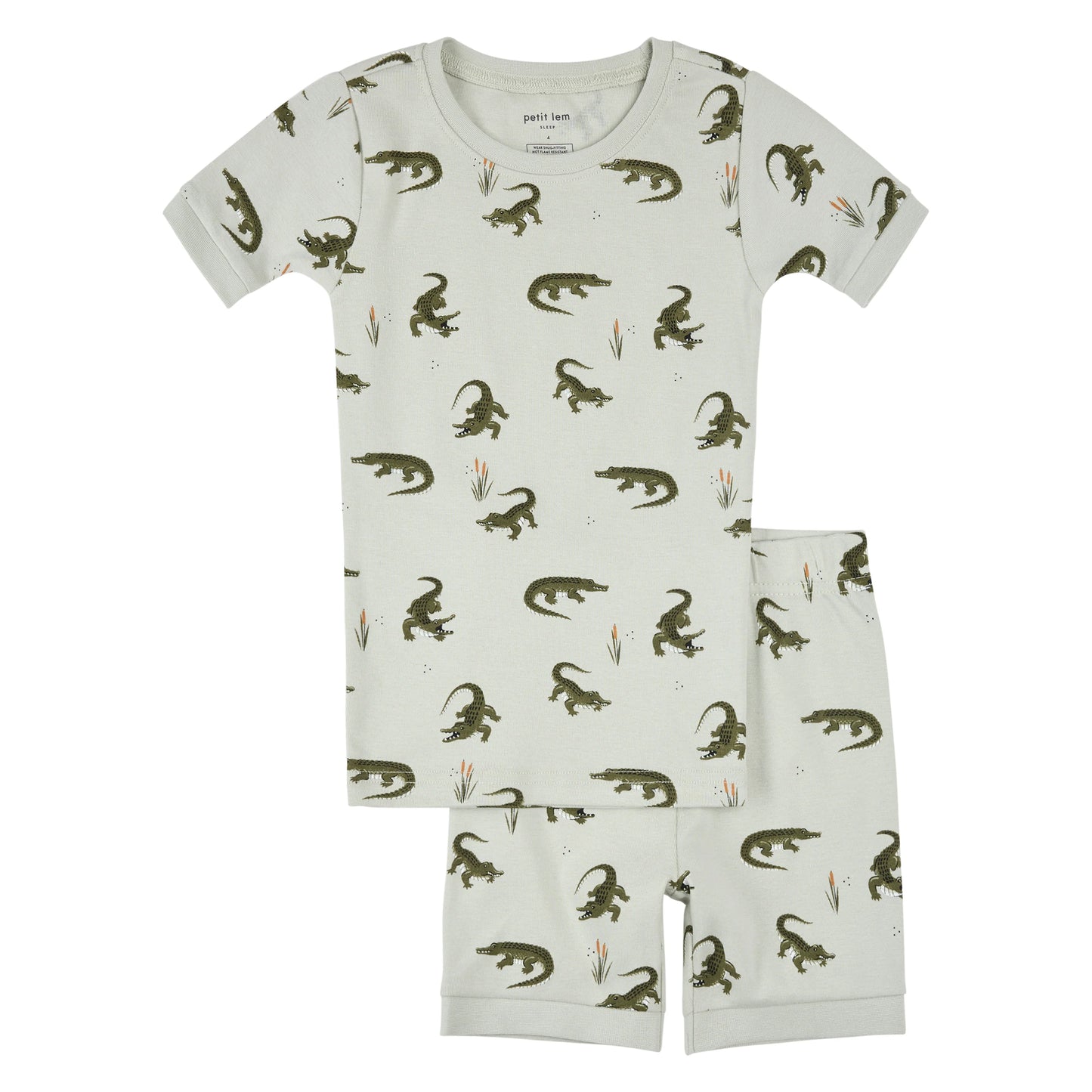 Crocodile Print Pajama Set - Toddler