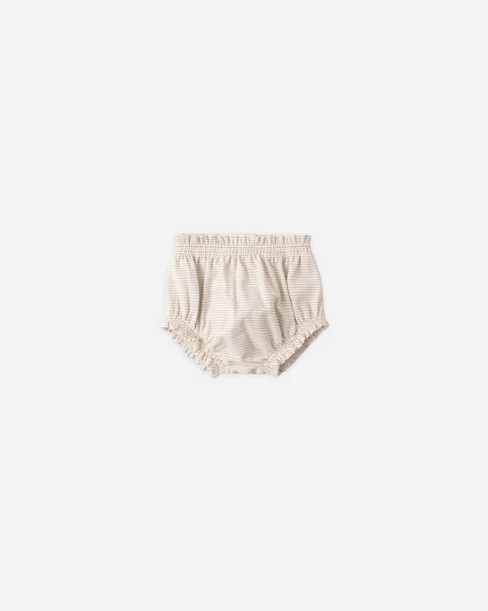 Gathered Bloomer Oat Micro Stripe