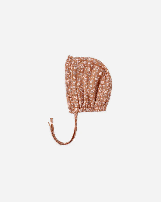 Woven Ruffle Baby Bonnet - Poppy Floral