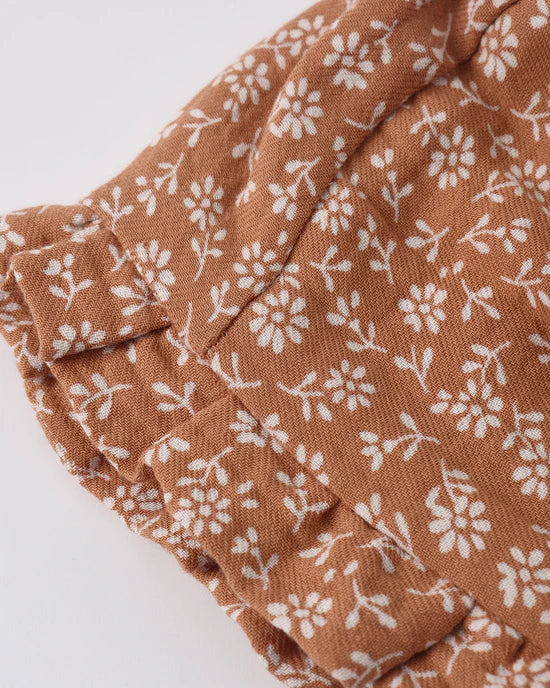 Woven Ruffle Baby Bonnet - Poppy Floral