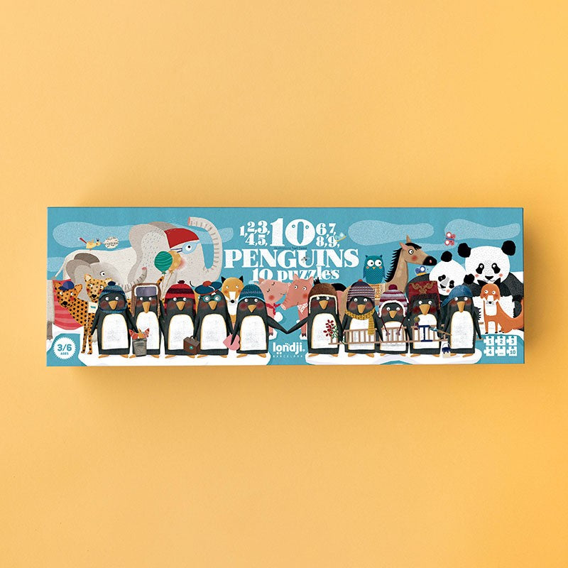 Puzzle - 10 Penguins 10 Puzzles