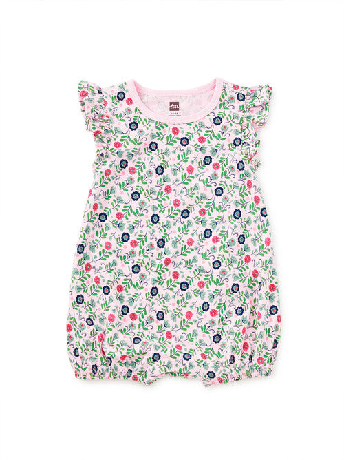 Flutter Baby Romper - Azulejos Florales