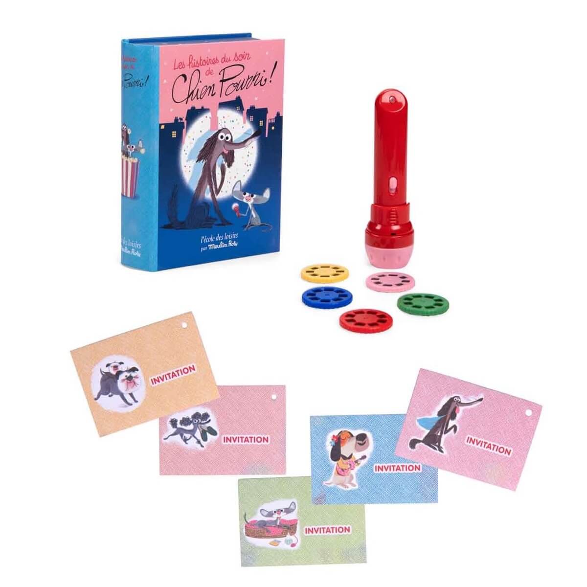 L'ecole Des Loisirs - Chien Pourri Storybook Torch Set