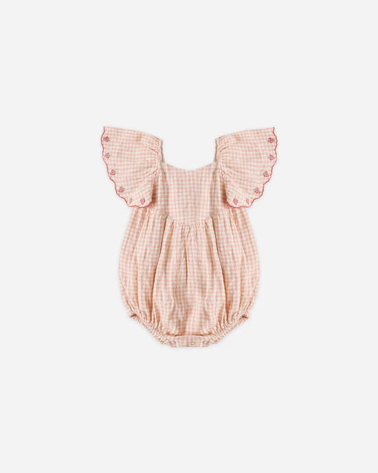 Roxy Romper - Petal Gingham