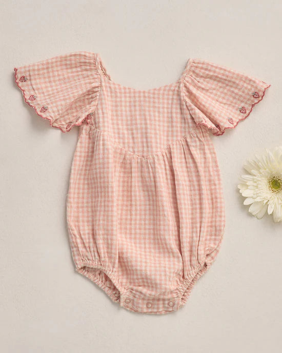 Roxy Romper - Petal Gingham