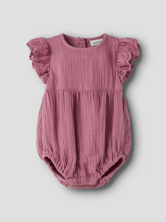 Joanna Muslin Romper - Mesa Rose
