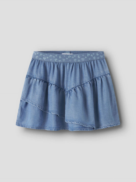 Skylar Denim Skirt - Medium Denim Blue
