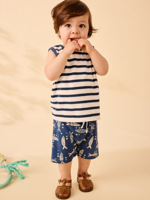 Terrycloth Tank & Shorts Baby Set