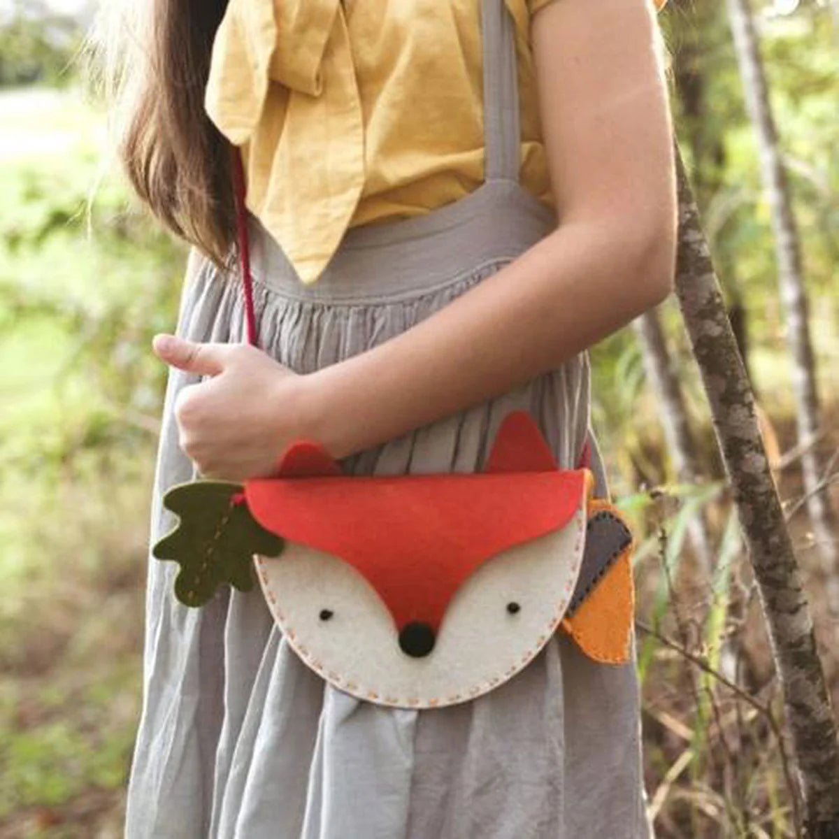 DIY Woodland Fox Felt Bag