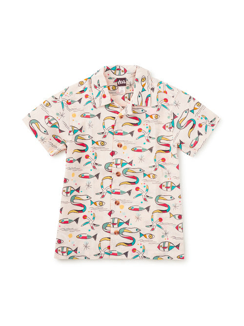Printed Camp Shirt