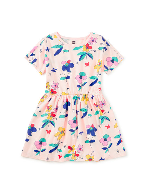 Short Sleeve Twirl Dress