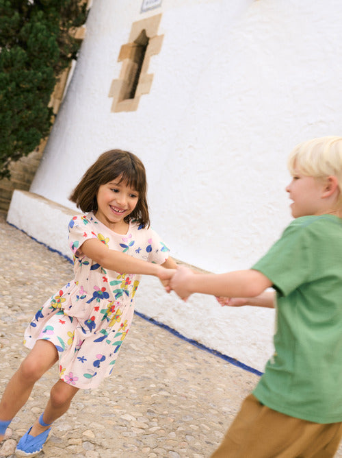 Short Sleeve Twirl Dress