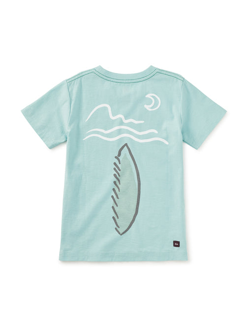 Picasso Wolf Graphic Tee -Canal Blue
