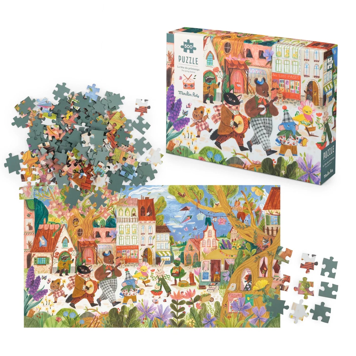 LES MINOUCHKAS - THE SPRING FESTIVAL PUZZLE 500 PCS