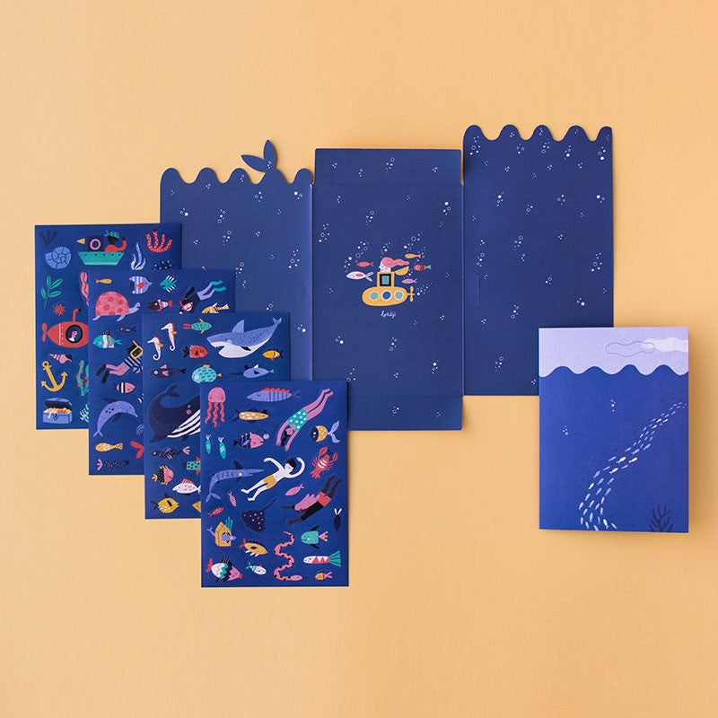 STICKER ACTIVITY SET - CITY, SEA & SPACE MIX