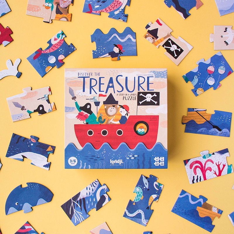 PUZZLE - DISCOVER THE TREASURE (A story in 4 Layers Puzzle)