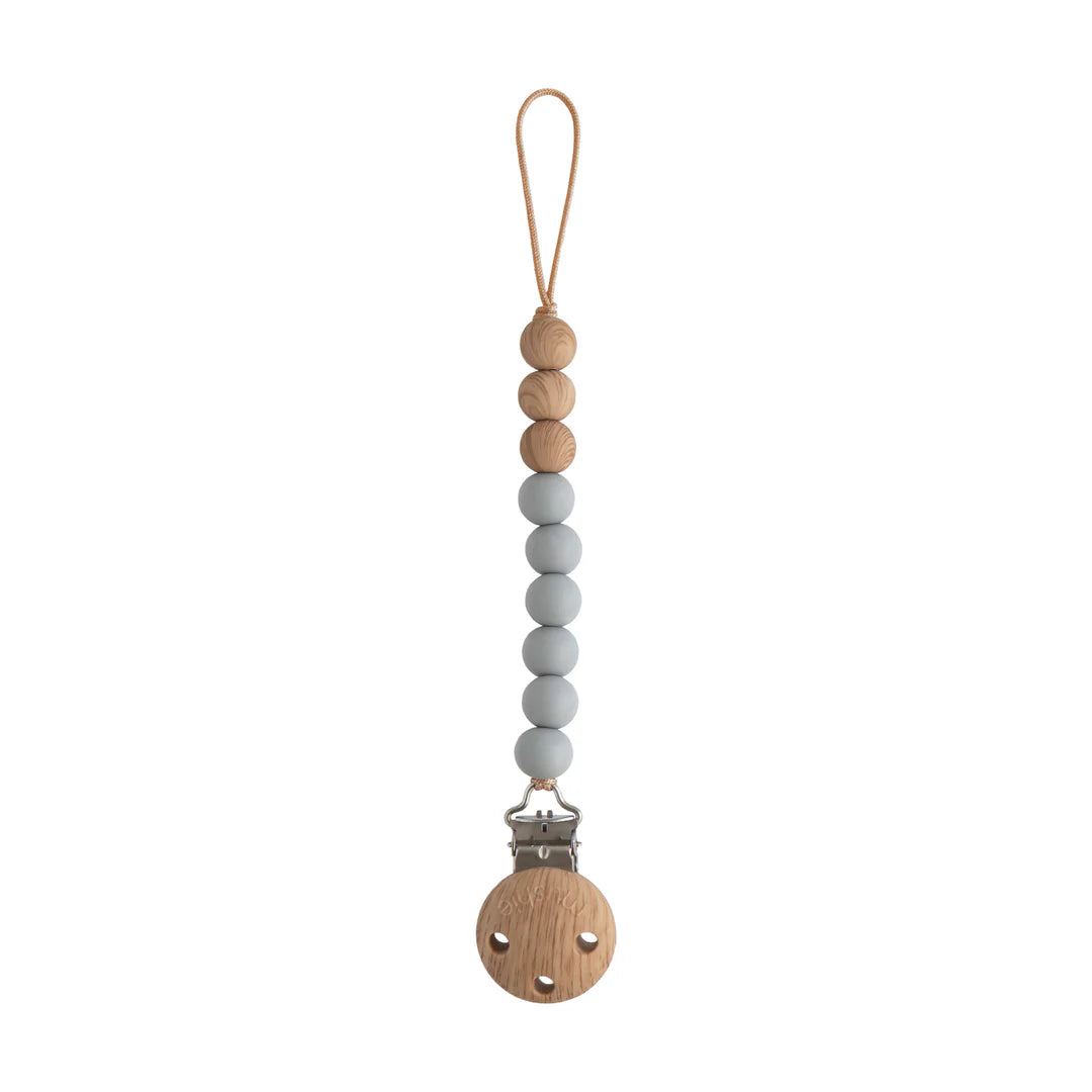 Silicone pacifier Clip- Luna-Dried Thyme-shifting sand-Mushie