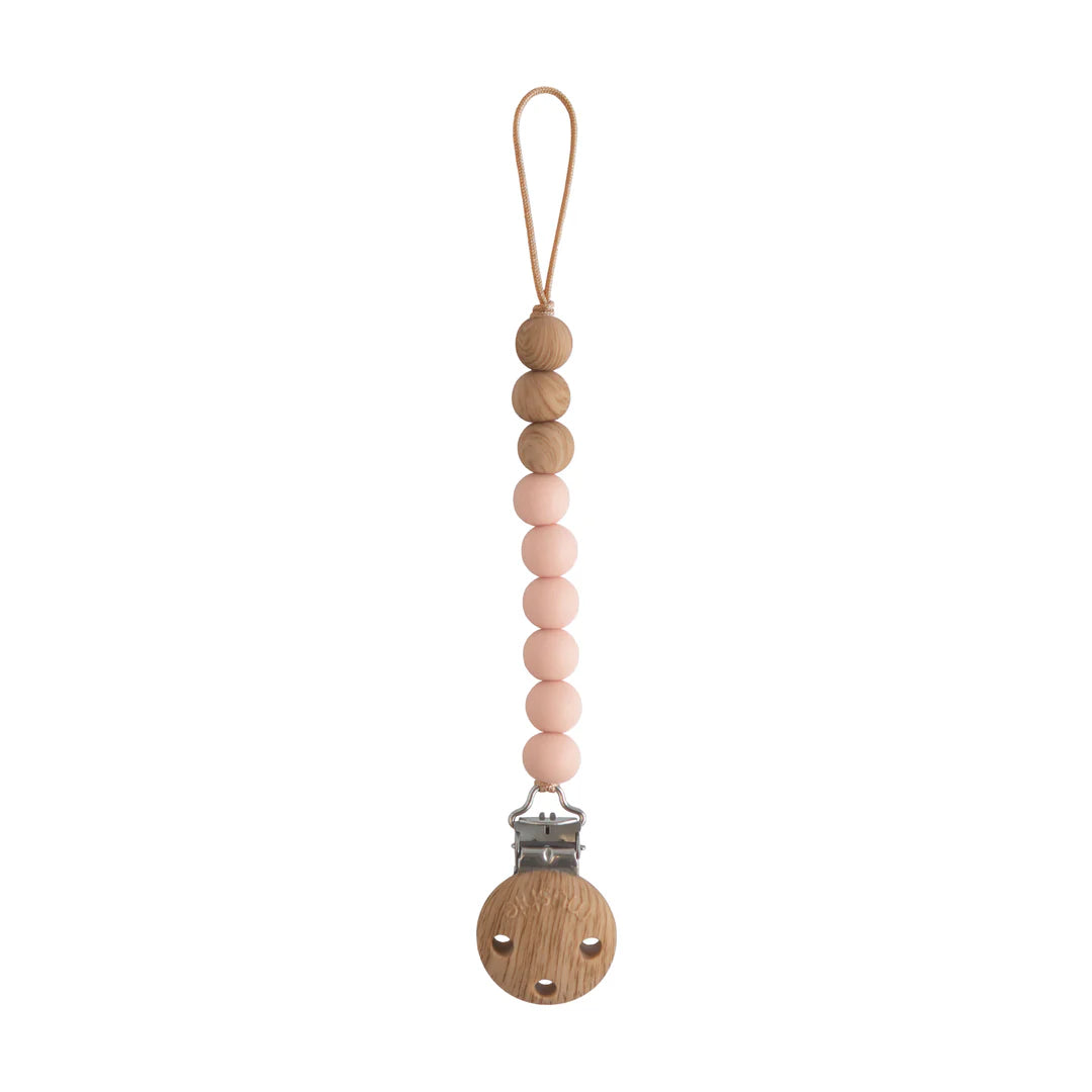 Silicone pacifier Clip- Luna-Dried Thyme-shifting sand-Mushie