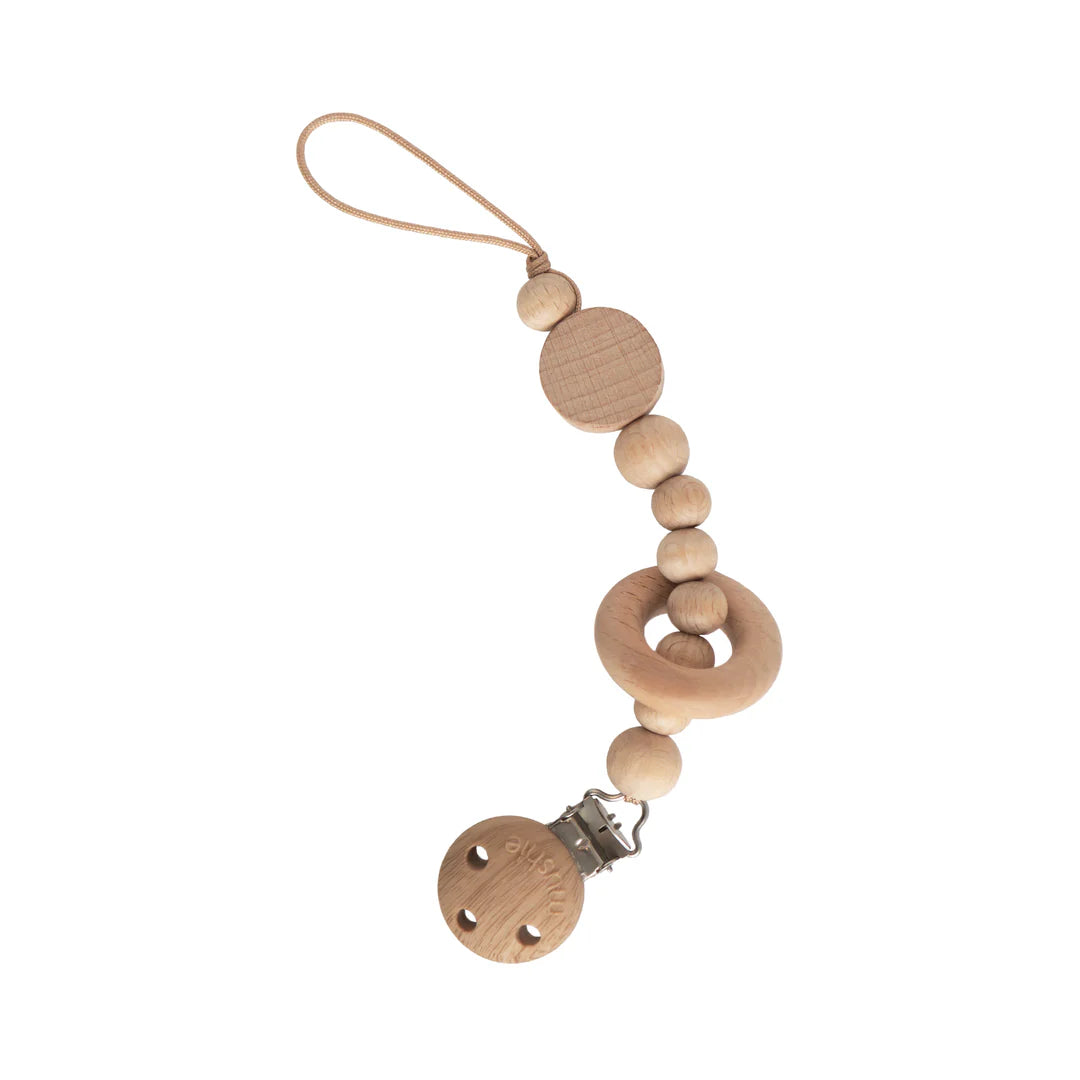 Silicone pacifier Clip- Luna-Dried Thyme-shifting sand-Mushie