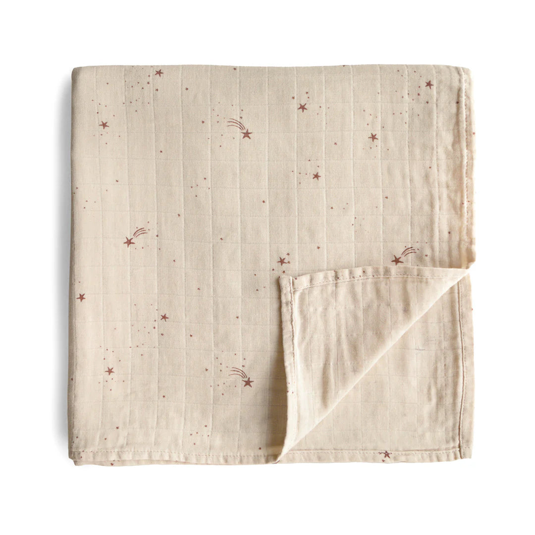 Extra Soft Muslin Swaddle- Falling Stars