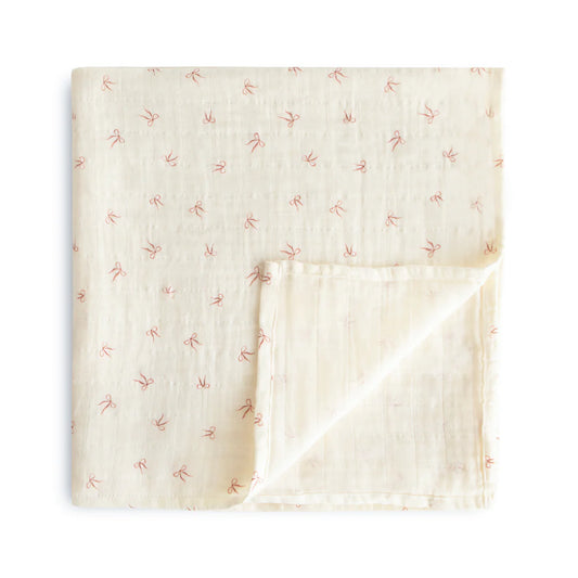 Extra Soft Muslin Swaddle- Bows