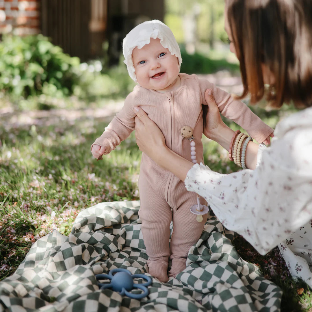 Pearl Teething Bracelet - Clary Sage/Tuscany/Desert Sand