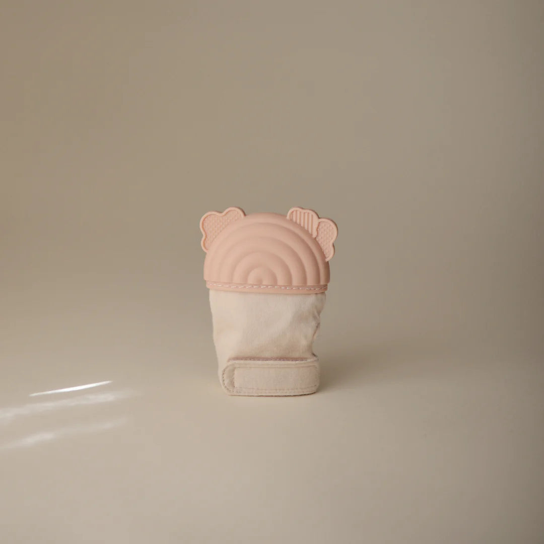 Rainbow Teething Mitten-Mushie