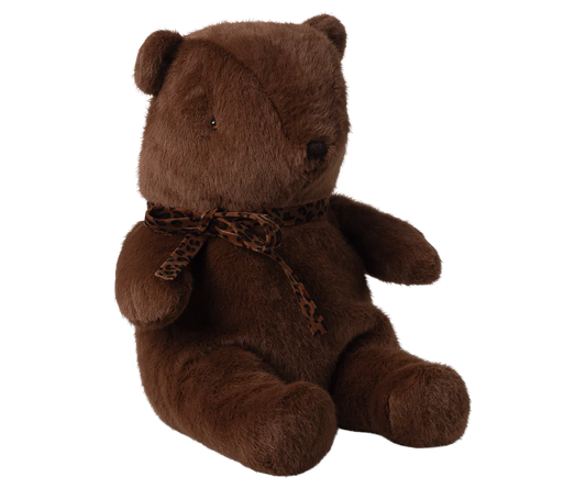 Medium Teddy Bear Plush -  Dark Chocolate