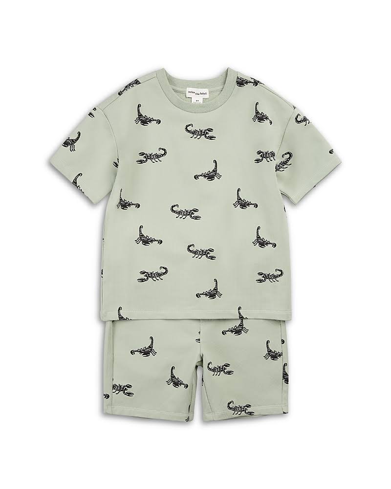 Scorpion Print Tee and Short Set