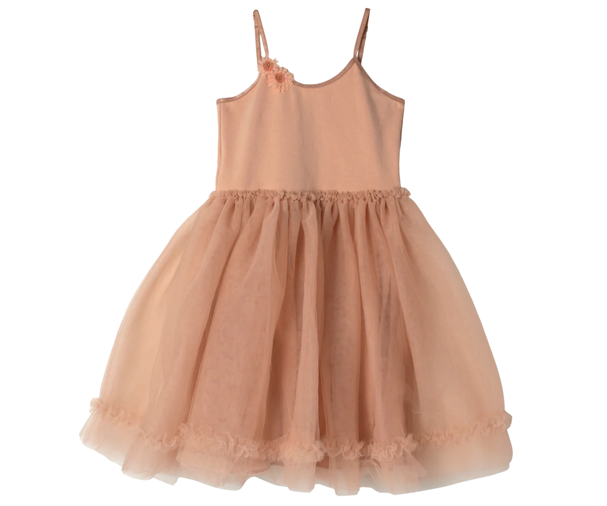Princess Tulle Dress - Melon (2-3 years)